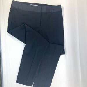 Karl Lagerfeld Paris Women Black Dress Pants 6, Straight Leg, Flat Front